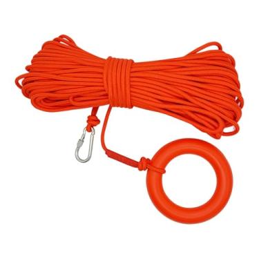 Imagem de harayaa Corda salva- flutuante para água, corda de arremesso de 8 mm x 20 m, linha de vida aquática para embarcações.