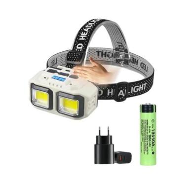 Imagem de Lanterna De Cabeça LED Recarregável De Alta Potência Para Camping, Cam