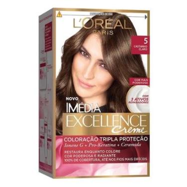 Imagem de Coloração Imédia Excellence L'Oréal Paris 5 Castanho Claro-Unissex