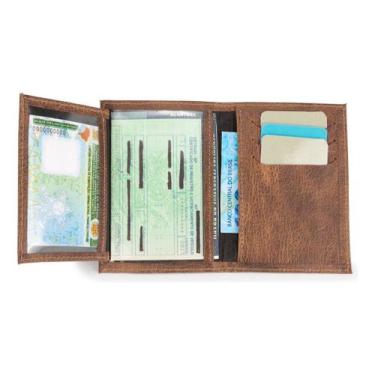 Imagem de Porta Cnh Crlv Slim Masculino Em Couro De Alta Qualidade - Ello Griff,