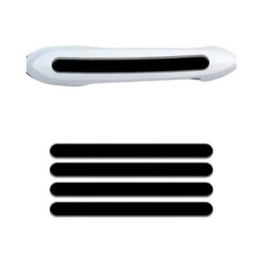 Imagem de Adesivo Protetor De Manopla De Porta De Carro Preto Resistente Ao Desg