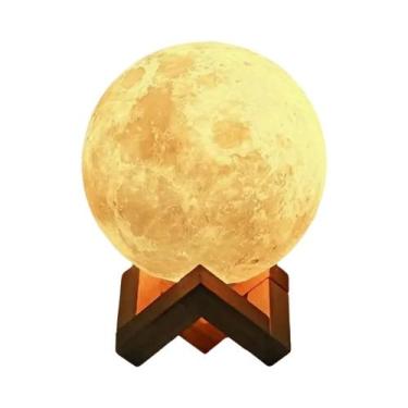 Imagem de Luz Noturna LED Em Forma De Lua Para Crianças, Luz Quente, Decoração D