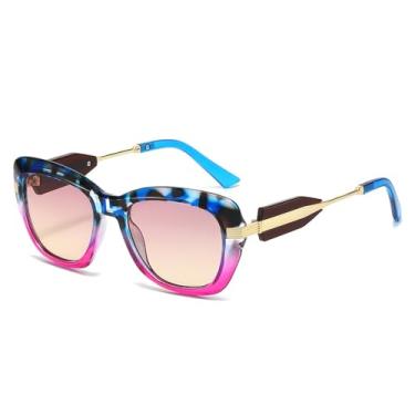 Imagem de Óculos de Sol UV400 - Cores Candy, Tamanho Grande, Degradê, em Metal, para Homens e Mulheres, Esportivos, ao Ar Livre, Corrida, Ciclismo, 04