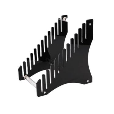 Imagem de KEG801302 Home CD Albums Suporte para discos de vinil acrílico, 12 LPs, organizador de armazenamento