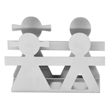 Imagem de Suporte de Guardanapo Vertical Padrão Oco Ferro Forjado Metal Papel Limpeza Acessório Decorativo para Mesa Cozinha ou Escritório Estável Fácil Limpar