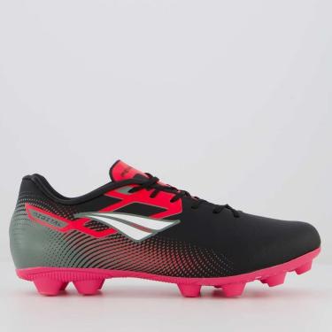 Imagem de Chuteira Penalty Digital Y-1 Campo Preta e Rosa-Masculino