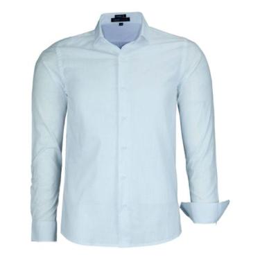 Imagem de Camisa Social Masculina Manga Longa Amil Comfort Algodão Flamê Tipo Li