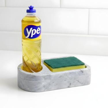 Imagem de Organizador De Pia Com Suporte Porta Esponja Detergente e Sabão - Micr