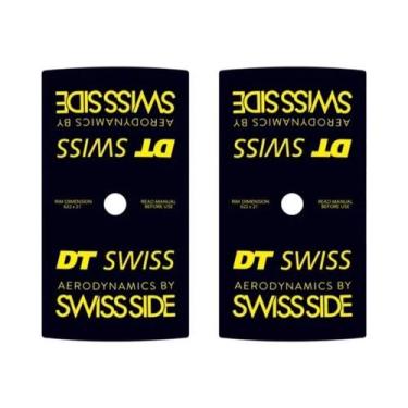 Imagem de Conjunto De Adesivos Gráficos DT Swiss Swiss Side 2PCS Para Mochilas, 