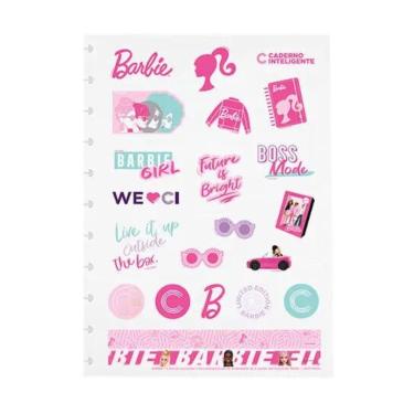 Imagem de Folha De Adesivos Caderno Inteligente Grande Barbie