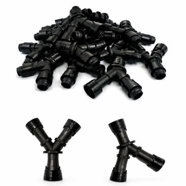 Imagem de Kit 10 Uniões Y 16mm Anel 6 Pontas p/ Mangueira Gotejadora