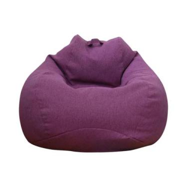 Imagem de Capa De Sofá Preguiçoso Em Linho Sólido, Capa Para Cadeira, Poltrona, 