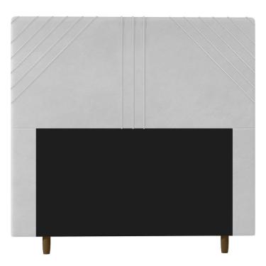 Imagem de Cabeceira Cama Box Casal Queen Size Lisboa 160cm Branco