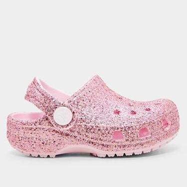 Imagem de Sandália Crocs Infantil Classic Chunky Glitter Clog T-Unissex