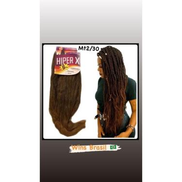 Imagem de Promoção Jumbão Pacotão 400g Trança Braids Alta Qualidade Hiper X Cores:mt2-30(castanhoc-mel)