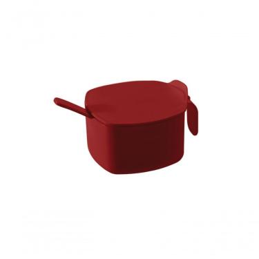 Imagem de Açucareiro Due Casual 14,8 X 10,8 X 7,6 Cm 300 Ml Vermelho Bold Coza