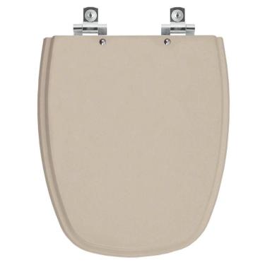 Imagem de Assento Sanitário Soft Close Monte Carlo Bege Saara Para Vaso Deca