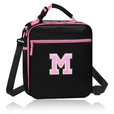 Imagem de MOVOYEE Lancheira para mulheres, meninas, lancheira isolada, crianças, adolescentes, adultos, escola, trabalho, viagem, piquenique, refrigerador, lancheira fofa com suporte para garrafa de água, alça