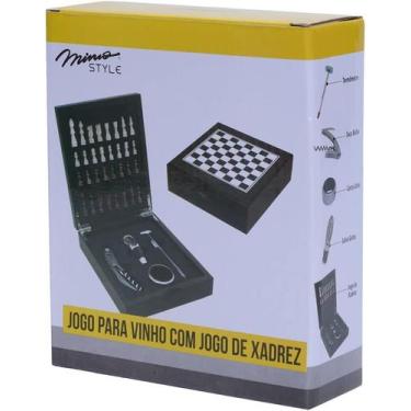 Imagem de Jogo para Vinho com Jogo de Xadrez - Mimo Style