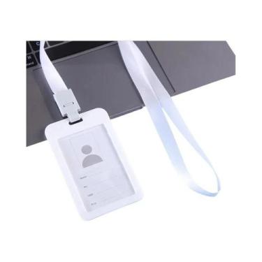 Imagem de Porta-Crachá De Plástico Colorido Com Cordão 510 Peças Para Crachá De 