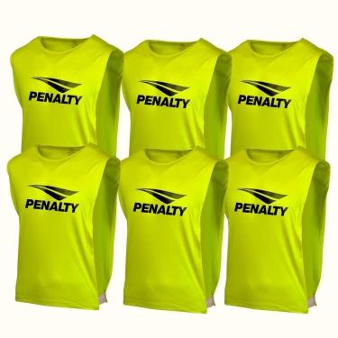 Imagem de KIT FUTEBOL 6 PEÇAS COLETE PENALTY PARA TREINOS ESPORTIVO TAMANHO ADULTO-Unissex