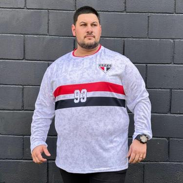 Imagem de Camisa Manga Longa SÃO PAULO FC Original Plus Size DOMAIN 93 Oficial Licenciada-Masculino
