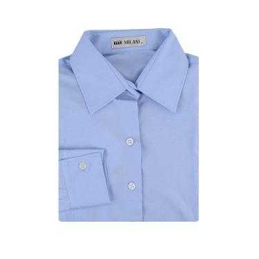 Imagem de Camisa Feminina Milani ML Lisa Azul Claro - 3016-Feminino