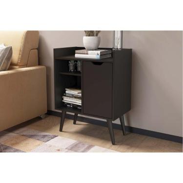 Imagem de Aparador De Sala Jantar Ap2310 1 Porta Preto - Tecno Mobili