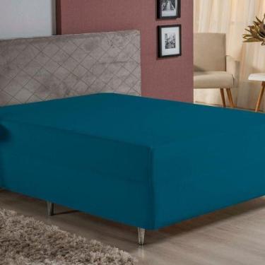 Imagem de Lençol Com Elástico Queen Nobre 1 Peça Luva De Box 55cm De Altura Malh