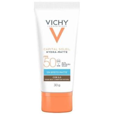 Imagem de Protetor Solar Facial com Cor Vichy Hydra-Matte FPS50 5.0-Unissex