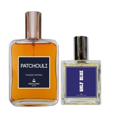 Imagem de Kit Perfume Masculino - Patchouli 100Ml + Golf Blue 30Ml - Essência Do