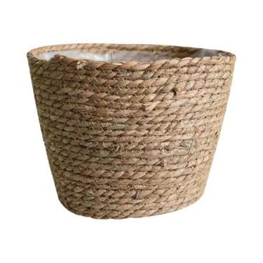 Imagem de Cestas De Armazenamento E Vasos De Flores De Palha De Junco Tecidos À 