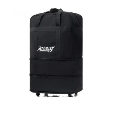 Imagem de Bolsa Mala Viagem Sacola Expansivel Compras Sacoleira Gigante Mochila 