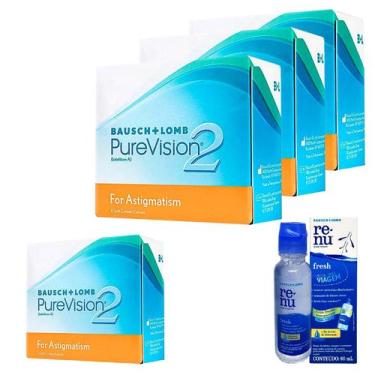 Imagem de Renu Fresh 60Ml + Lente De Contato Bausch Lomb Purevision 2 Astigmatis