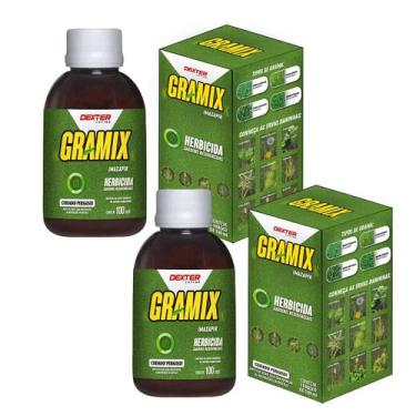 Imagem de Kit 2 Gramix Original 100ml Seletivo Eficaz Gramado Jardim - Dexter La