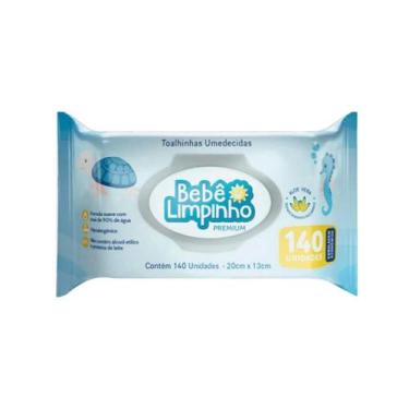 Imagem de Toalha Umedecida Premium Bebê Limpinho 140 Unidades - CIMED