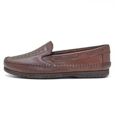 Imagem de Mocassim Sapatilha Masculina Couro Conhaque Granado-Masculino