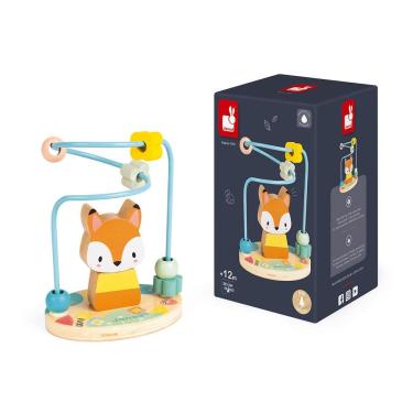 Imagem de Raposa Aramada Janod Brinquedo Educativo Infantil Pure Em Madeira - 7 Peças