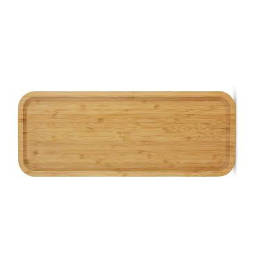 Imagem de Bandeja Retangular Rasa Euro Home BAM2871 44,5x16,5cm Bambu Natural