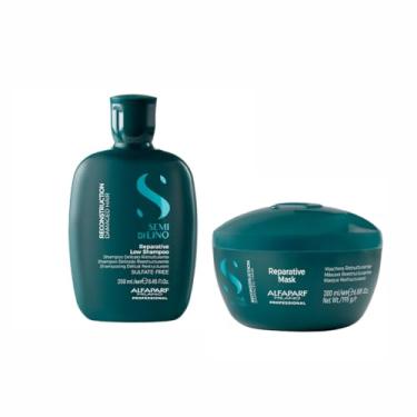 Imagem de Alfaparf Semi Di Lino Kit Reconstruction Shampoo (250ml) e Máscara (200ml)