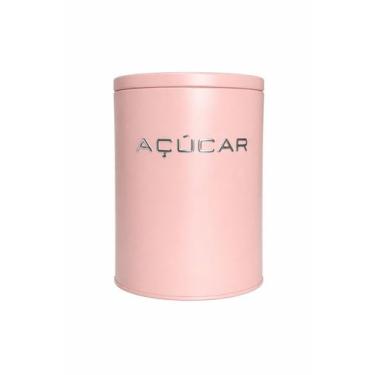 Imagem de Pote Para Açucar Com Tampa Hermética Rosa Nude - Mundiart, Açucar Rosa