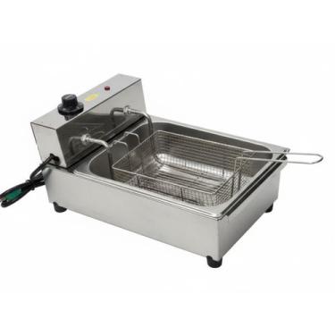 Imagem de Fritadeira Elétrica Industrial 5 Litros Termostato Inox 110V - Global,