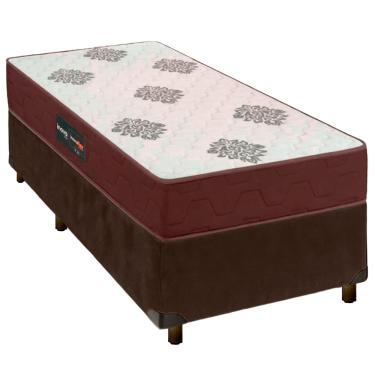 Imagem de Conjunto Cama Box Com Colchão Solteiro Inova D45 Inovaflex - Marrom