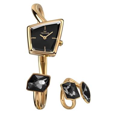 Imagem de Kit Technos Feminino Crystal Dourado - VX10AA/K1P-Feminino