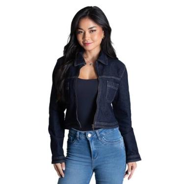 Imagem de Jaqueta Jeans Sawary - 282528 - Azul médio P, Azul, P