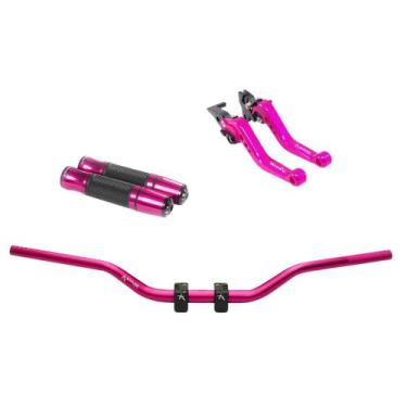 Imagem de Kit Manete Manopla Guidão Adaptador Falcon Xre Tornado Bros - NoBrand,