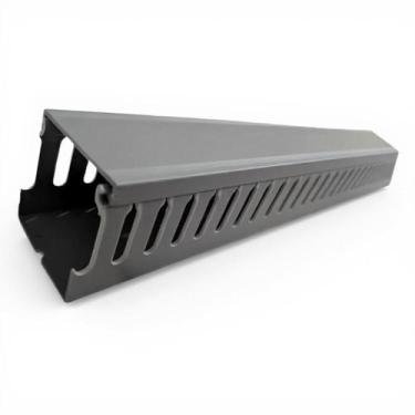 Imagem de Canaleta Cinza Perfurada 30mm X 50mm 1 Metro - HS Automação