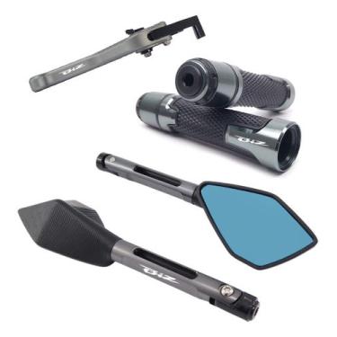 Imagem de Kit Manete Manopla Retrovisor Biz 125 Disco Gravado A Laser. - Special