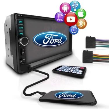 Imagem de Central Multimídia Universal 2 Din Mp5 Bt Espelhamento Ford - First Op