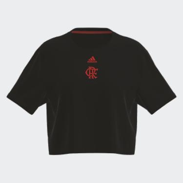 Imagem de Camiseta Flamengo Adidas Cropped Feminina-Feminino